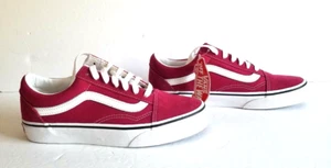 Vans Off the Wall Suede NEW Womens Fuschia Pink Lace-Up Sneakers Size 6.5 - Picture 1 of 12