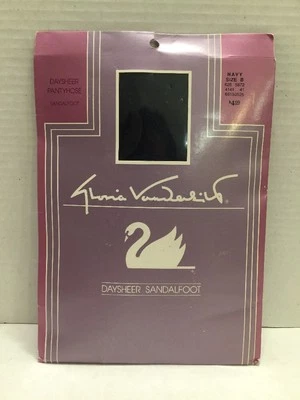 Pantimedias Gloria Vanderbilt Daysheer Sandalia Azul Marino Talla B NUEVAS Foto 1 de 4