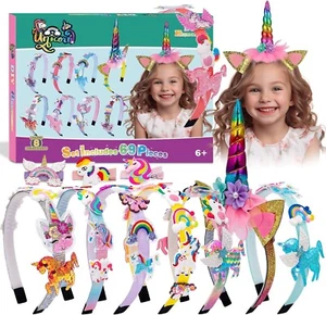 Unicorn Headband Making Kit for Girls Age 3+, Creative Craft Kits for Kids, Gift - Picture 1 of 8