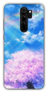 Coque en silicone imprimée compatible Xiaomi Redmi Note 8 Pro Hanami - Foto 1 di 3