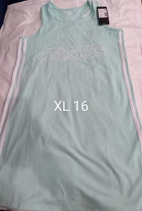 Adidas Girls Stripe Tank Dress - Picture 1 of 2