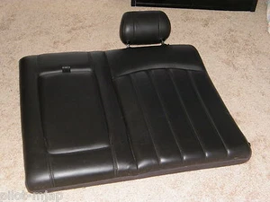 OEM 2002 JAGUAR X-TYPE BLACK LEATHER LEFT REAR DRIVER UPPER SEAT CUSHION W/ ARM - Picture 1 of 10