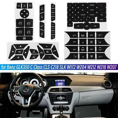 Car Parts Button Repair Stickers Front Radio Button For Mercedes Benz A200 B250 - Image 1 of 4