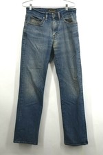 34 Heritage Womens Light Denim Jeans Button Front Zip Fly Straight Leg Size 32