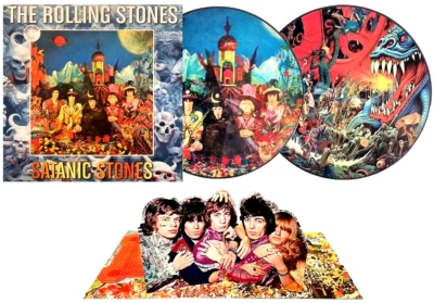 🔥~ROLLING STONES~SATANIC STONES~🔥~**RARE** PIC DISC~POP-UP GATEFOLD SLEEVE~🔥 - Image 1 of 4