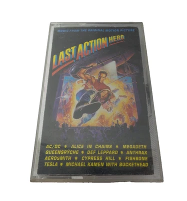 Last Action Hero Soundtrack Cassette Tape 1993 AC/DC Alice In Chains Megadeth - Image 1 of 4