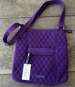 Borsa a tracolla Vera Bradley ELDERBERRY nuova con etichetta viola HIPSTER trapuntata microfibra - Foto 1 di 6