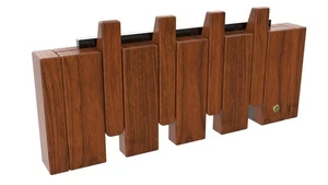 Equipped with LED tri Color dimming Walnut Lacquer-4 Hook Wall Mounted Hanger... - Bild 1 von 9