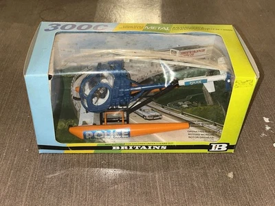 SUPER MINT RARE Britains 1:32 BOXED! 9611 Hughes 300C Police Toy Helicopter NICE - Image 1 of 4
