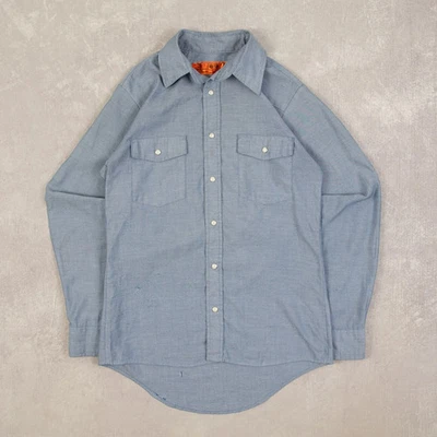 Red Kap Vintage Western Shirt S Men's Blue Western Rodeo - image 1 of 4