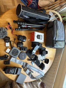 Canon 750D DSLR Creator Kit – Barely Used – 3 Lenses, 2 Flashes, Tripod - Picture 1 of 19