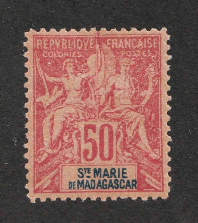 1894 Франция - Святая Мария де Мадагаскар Sc # 11 - Торговля. MH Cv $52.50 - Изображение 1 из 1