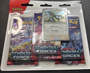 Pokémon TCG Scarlet & Violet Temporal Forces 3 Pack Triple Blister-New-Sealed - Picture 1 of 2