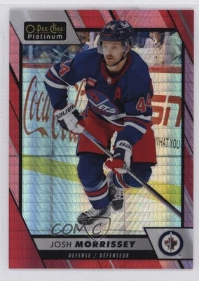 2023-24 O-Pee-Chee Platinum Red Prism /199 Josh Morrissey #163 - Image 1 of 3