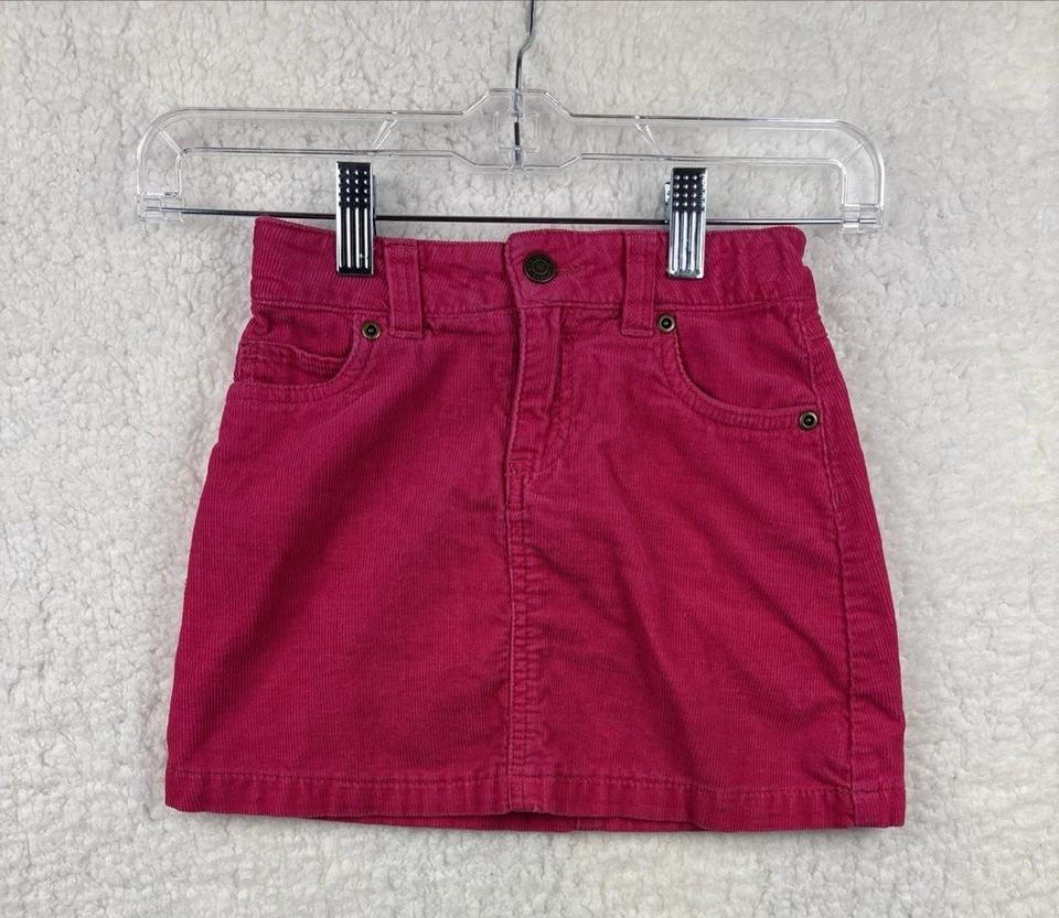 Carter’s Girls Size 6 Corduroy Skirt Fuchsia Pink 100% Cotton 5-Pocket - Image 1 of 4