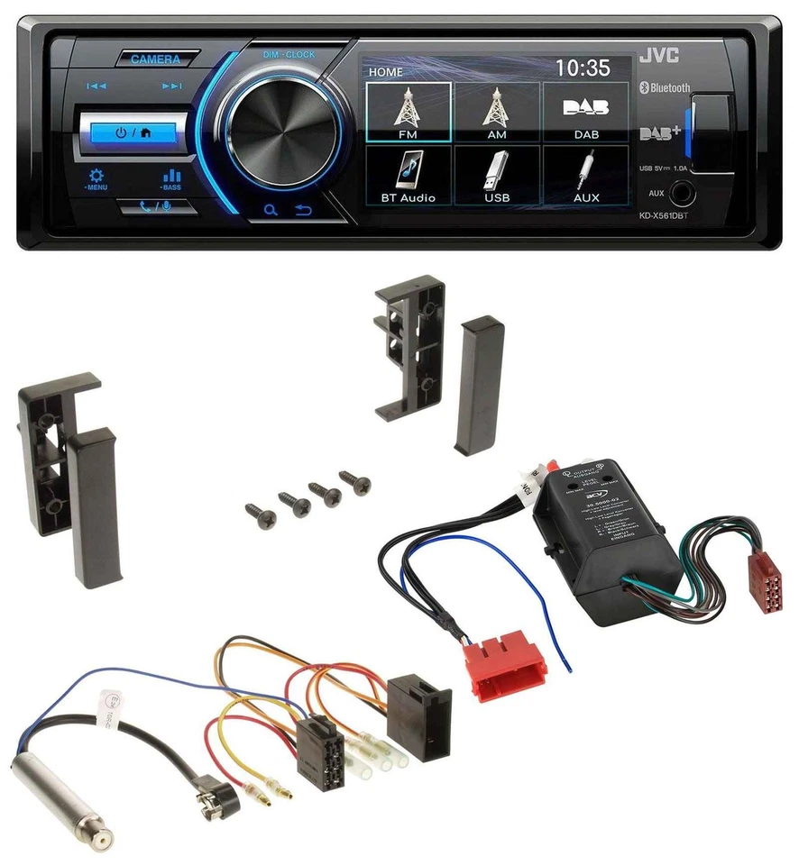 JVC Bluetooth MP3 USB DAB Autoradio für Audi A2 A3 8L A6 C5 A4 B5 Bose Aktivsyst - Bild 1 von 4