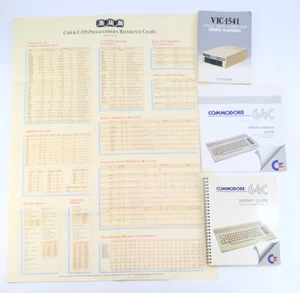 Vintage RUN Commodore C-64 & C-128 Karta referencyjna programistów i przewodnik systemowy - Zdjęcie 1 z 5