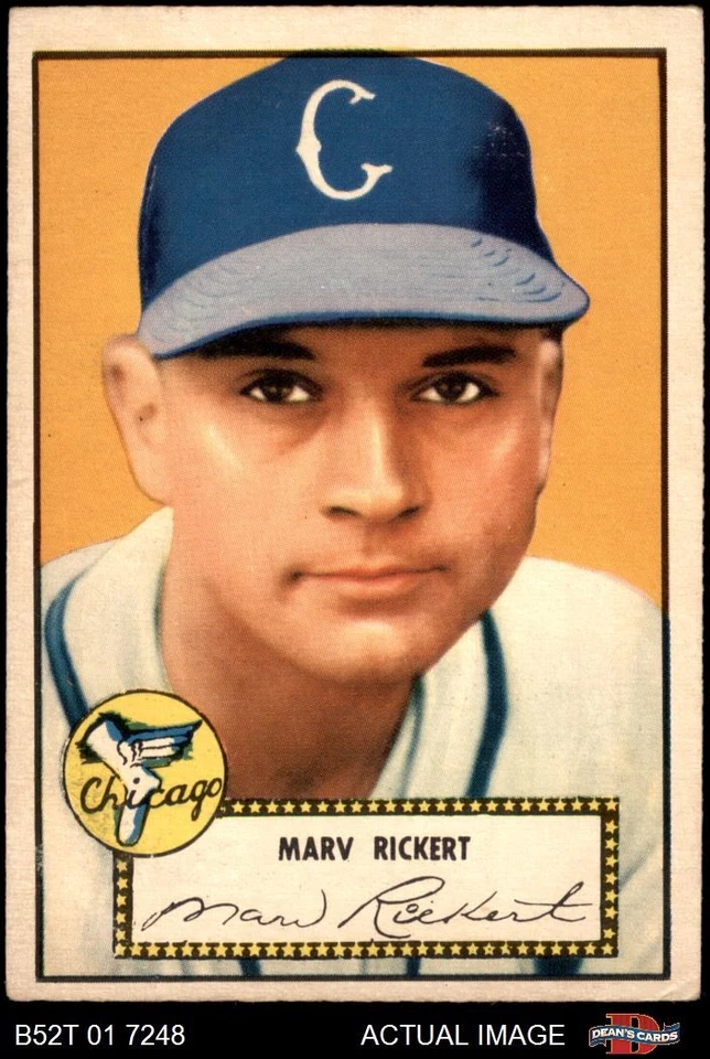 1952 Topps #50 Marv Rickert White Sox 4 - VG/EX - Image 1 of 1