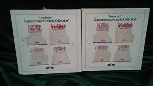 LONGABERGER PEWTER CHRISTMAS ORNAMENTS COMMEMORATIVE SANTA COLLECTION - Picture 1 of 4