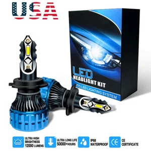 Fit For VW Golf 2013-2017 LED Headlight Bulbs H7 Super Bright 300W - Picture 1 of 12