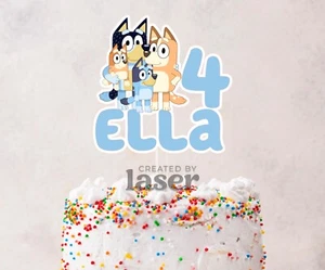 Bluey Bingo Cake Topper Themed Cupcake Topper - Picture 1 of 1