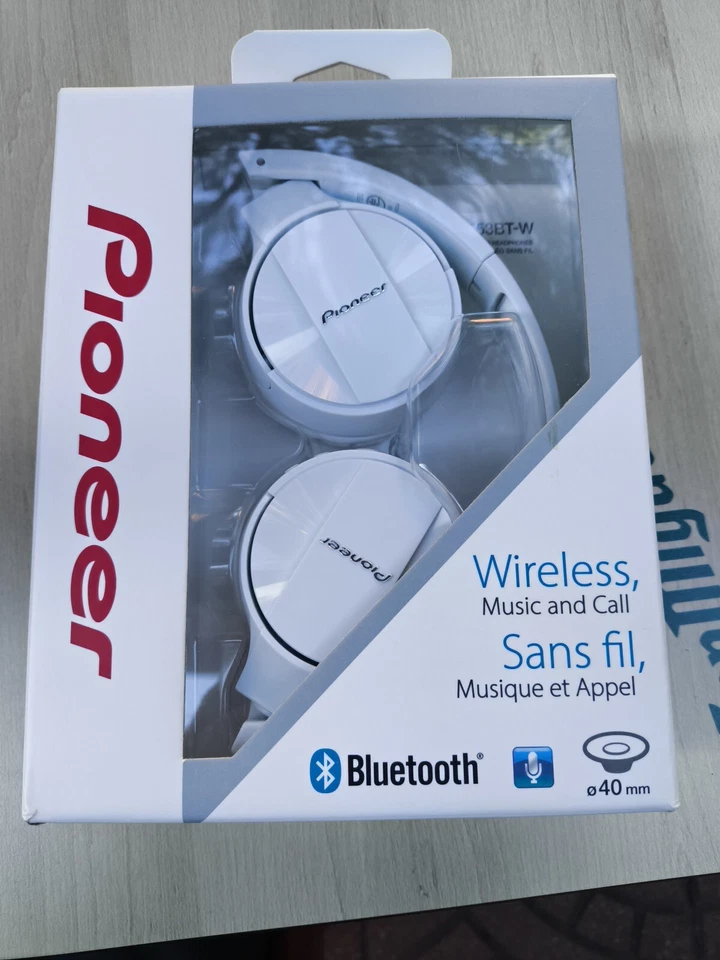 auriculares bluetooth PIONEER SE-MJ553BT-W nuevos precintados - Imagen 1 de 4