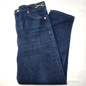 Express Super High-Rise High Waist Mom Jean Gold Hardware Womens Size 6R - Picture 1 of 14