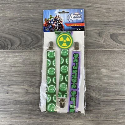 Marvel Vengadores Hulk Tirantes Adulto Novedad Juegos con disfraces Disfraz Vestir Foto 1 de 4