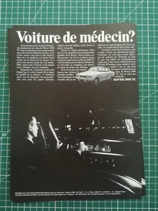 862 belle PUBLICITE ANCIENNE circa 1970 Rover 2000 TC voiture de médecin - Imagen 1 de 1