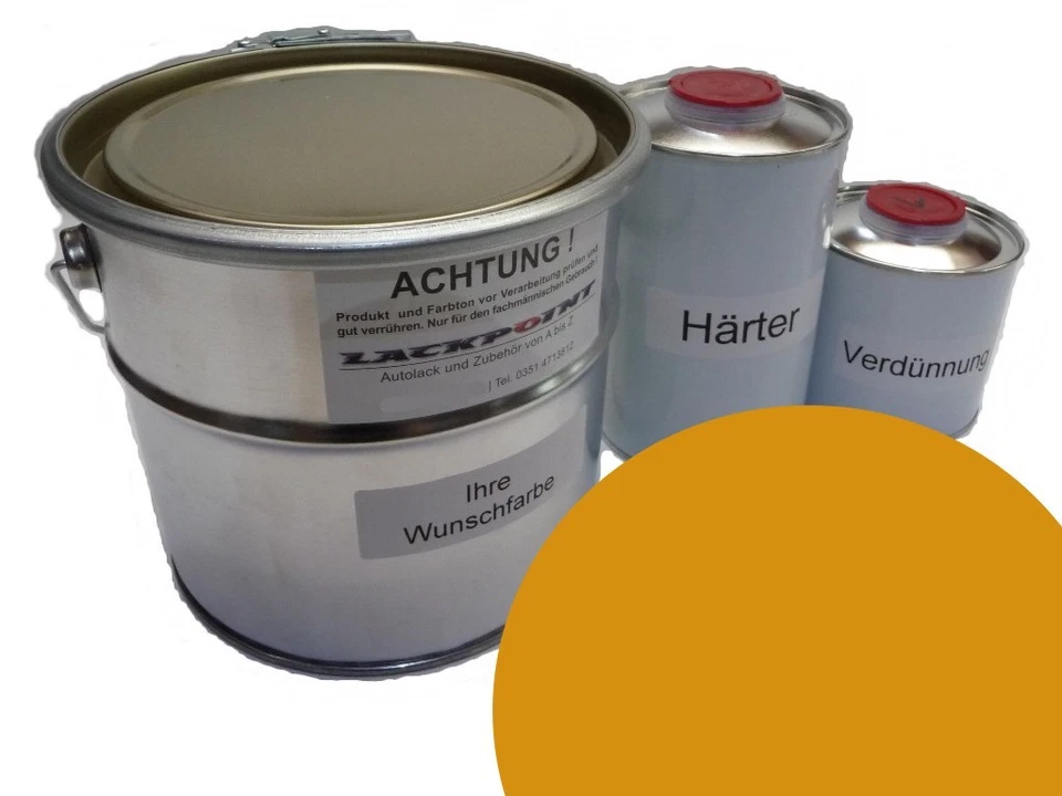 1,75 Liter Set 2K Autolack geeignet für Opel 426 Brillantocker Oldtimer Lackpoi - Bild 1 von 1