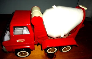 Tonka - Vintage 1960's Red Pressed Steel - Turbine Cement Mixer Truck - Picture 1 of 7