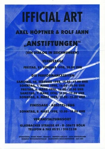Pintura Axel Höptner, dibujo 2000+Axel Höptner & Rolf Jahn arte oficial 1998 - Imagen 1 de 5