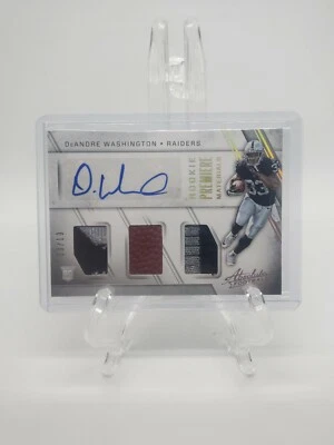 2016 Absolute Rookie Premiere Materials Deandre Washington /10 - Image 1 of 3