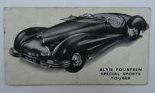 ALVIS FOURTEEN SPECIAL SPORTS TOURER. Kellogg's Cornflakes Card Number 4. 1949.
