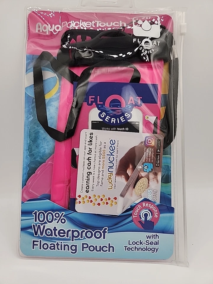 Tzumi Aqua Pocket Touch - Bolsa flotante impermeable / Estuche para teléfono - Rosa Foto 1 de 4