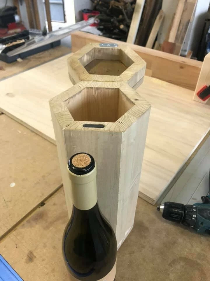 Porta bottiglie in legno - Marrone  - Immagine 1 di 1