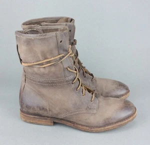 A.S.98 Airstep Combat Botas de Combate con Cordones a Media Pantorrilla Cuero Marrón Talla EU 38 US 7.5 UK5 - Imagen 1 de 15
