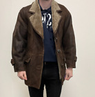 Vintage Mario Fereez Shearling leather jacket Men's Medium