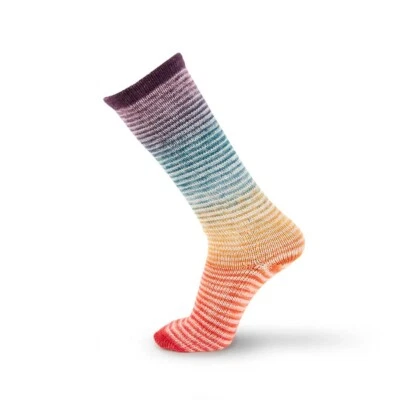 Katia Concept ::Symmetric Sock & More - Rainbow #50:: Orange-Ochre-Petrol - Image 1 of 3