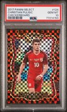 2017 Select Christian Pulisic #124 Checkerboard PSA 10 Pop 30! Team USA Colors!