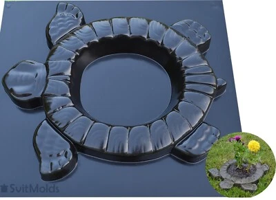 Molde Hormigón Tortuga Flor Tortuga Molde Decorativo Jardín Decoración Protección F01 Foto 1 de 4