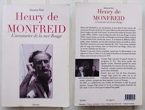 HENRY DE MONFREID l'aventurier de la mer rouge par Georges PAGE. chez Grancher - Imagen 1 de 3