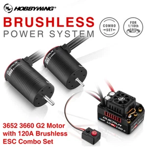HobbyWing QuicRun 10BL120 G2 120A ESC 3652 3660 Sensorless Brushless Motor - Picture 1 of 29