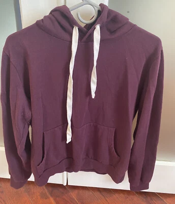 Женский базовый легкий пуловер толстовка с капюшоном Doublju, слива, (XL) - Изображение 1 из 4