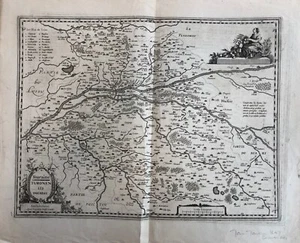 Touraine, Turonen sis Ducatis - 1650 engraved map by Jan Jansson, Amsterdam - Picture 1 of 8