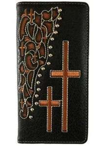 Cross Men Wallet Western Bifold W056 Brown/Black - Picture 1 of 4
