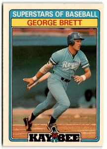 1987 Topps Kay-Bee Superstars of Baseball #5 George Brett Near Mint or Better