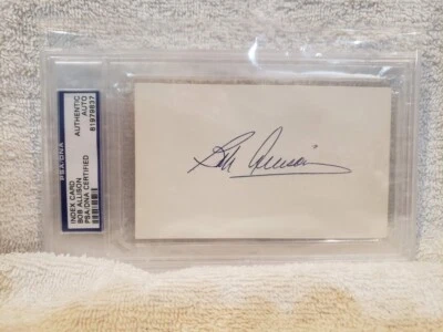 BEAUTIFUL Bob Allison Auto'd 3x5 Index Card, Minnesota Twins, MINT-PSA AUTHENTIC - Image 1 of 2