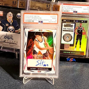 2023 Leaf Channel Exclusive White Scoot Henderson RC Auto 1/1 PSA 9 POP 1 - Picture 1 of 4