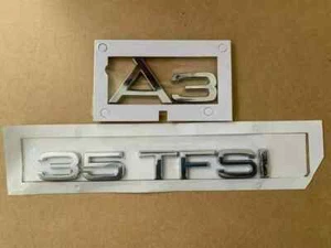 A3 35 TFSI SCHRIFTZUG HECKKLAPPE KOFFERRAUM BADGE EMBLEM FÜR AUDI, CHROM - Bild 1 von 1